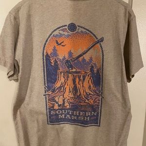 Souther Marsh Ax T Shirt Medium Tan